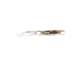 CASE KNIVES AMBER BONE PEACH SEED JIG STOCKMAN