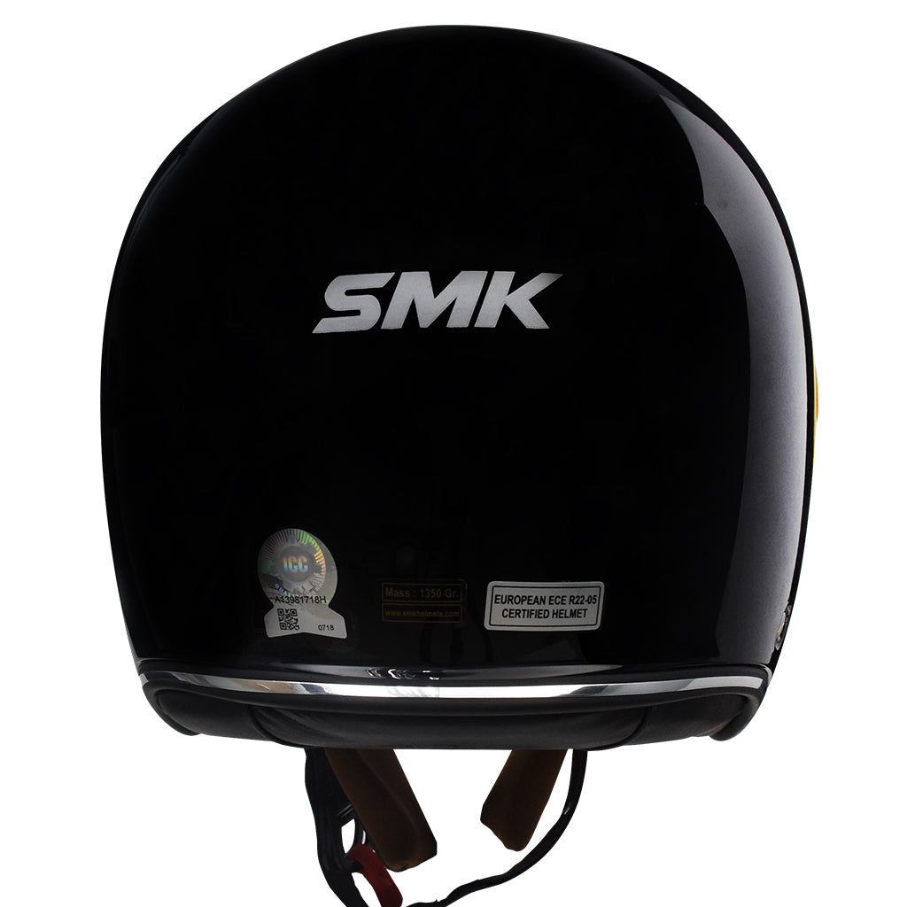 SMK RETRO JET MOTORCYCLE OPEN FACE HELMET