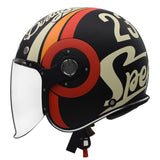 SMK RETRO JET MOTORCYCLE OPEN FACE HELMET