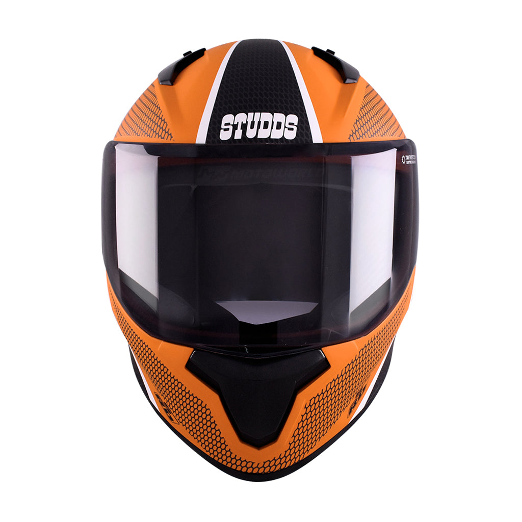 STUDDS THUNDER MOTORCYCLE FULL FACE HELMET (w/ FREE EXTRA VISOR)