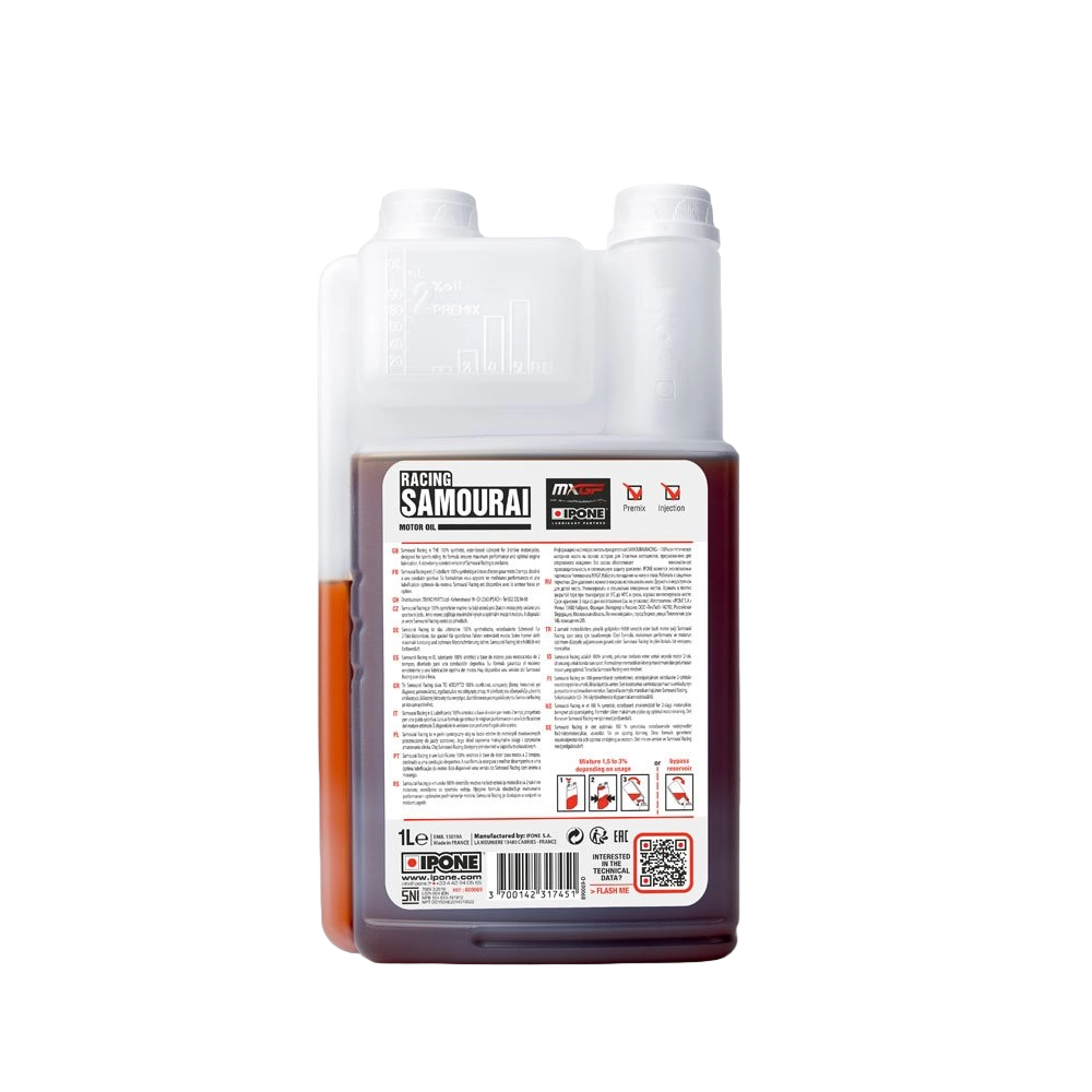 IPONE MOTORCYCLE SAMOURAI RACING FRAISE 2T (1L)