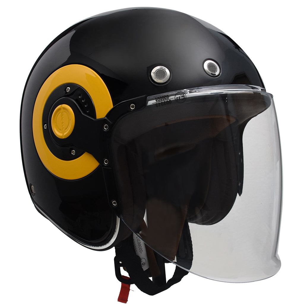 SMK RETRO JET MOTORCYCLE OPEN FACE HELMET