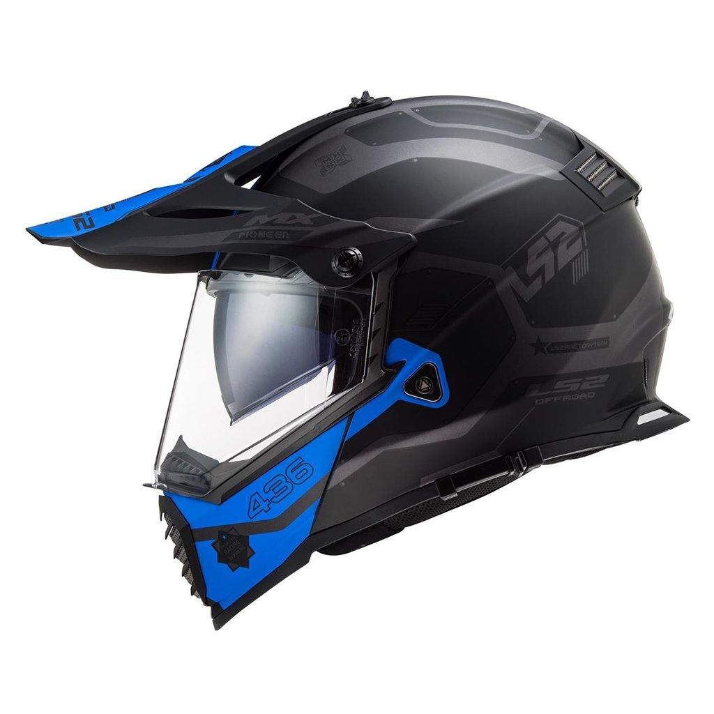 LS2 MX436 EVO PIONEER MOTORCYCLE MOTARD HELMET