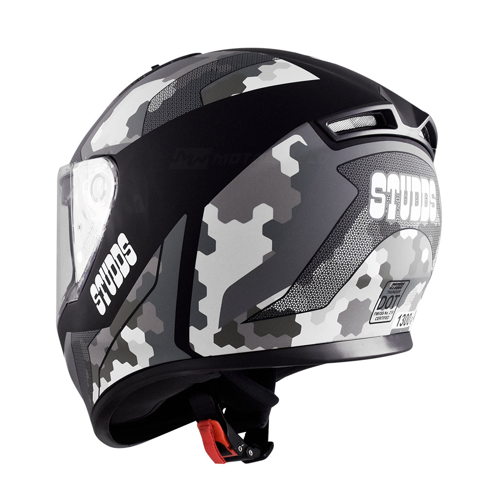 STUDDS THUNDER MOTORCYCLE FULL FACE HELMET (w/ FREE EXTRA VISOR)