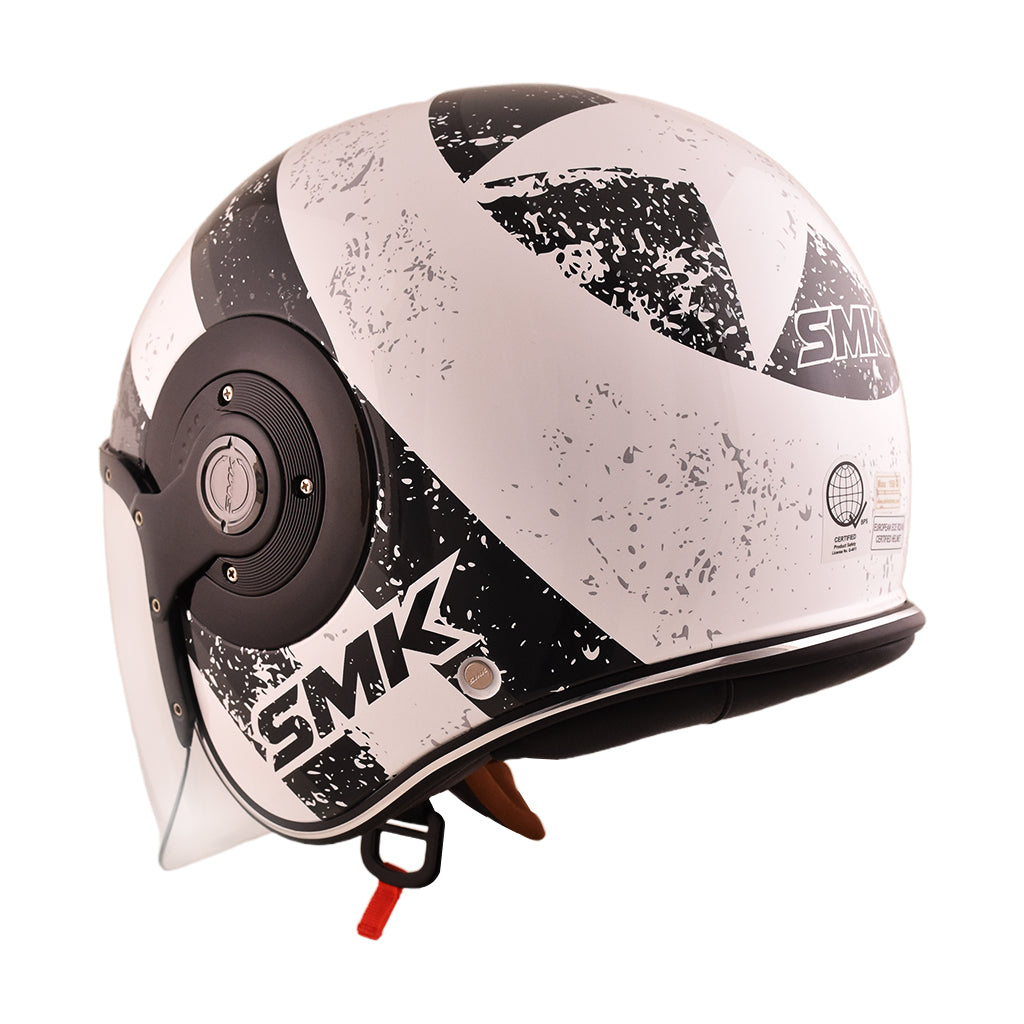 SMK RETRO JET MOTORCYCLE OPEN FACE HELMET