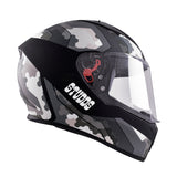 STUDDS THUNDER MOTORCYCLE FULL FACE HELMET (w/ FREE EXTRA VISOR)