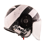 SMK RETRO JET MOTORCYCLE OPEN FACE HELMET