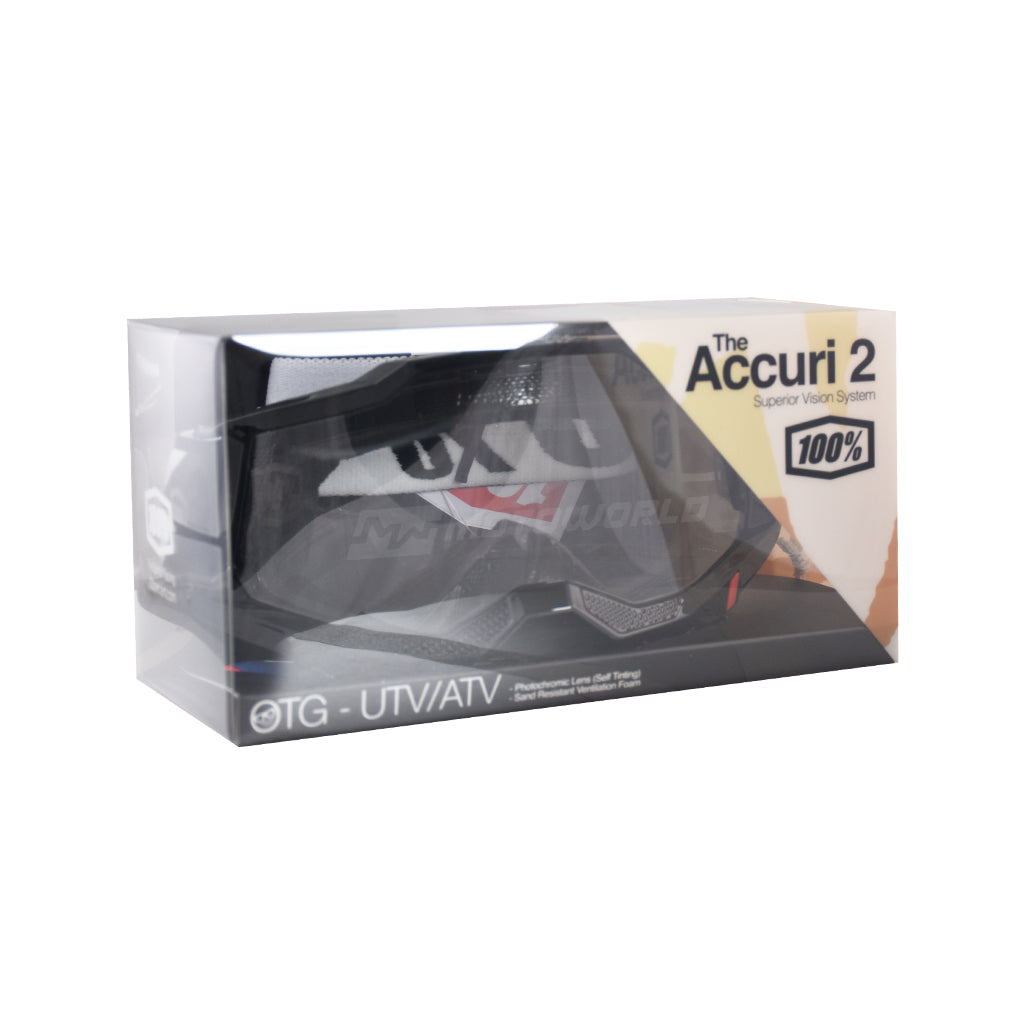 100% ACCURI 2 MOTORCYCLE HELMET GOGGLES