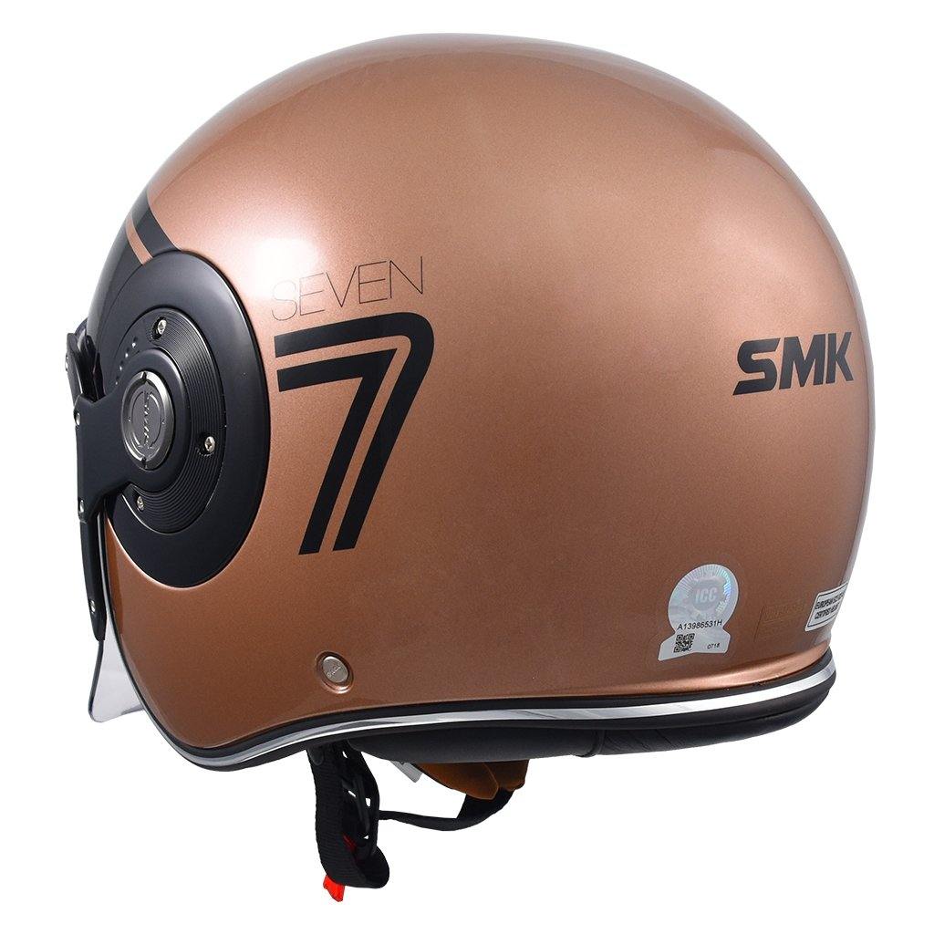 SMK RETRO JET MOTORCYCLE OPEN FACE HELMET