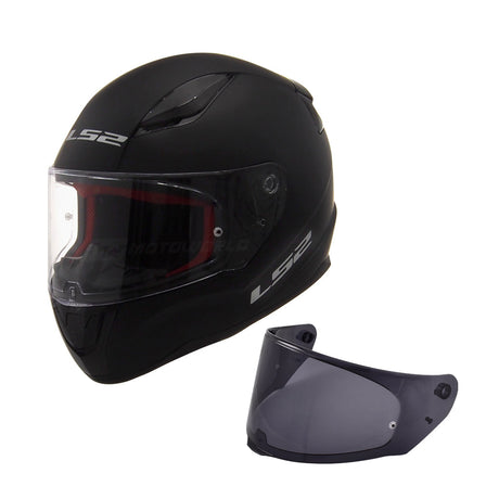 LS2 FF353 RAPID MOTORCYCLE FULL FACE HELMET W/ FREE SPOILER & VISOR