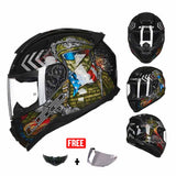 LS2 FF802 FLASH GRAPHICS FULL FACE HELMET