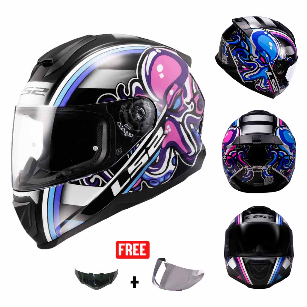 LS2 FF802 FLASH GRAPHICS FULL FACE HELMET