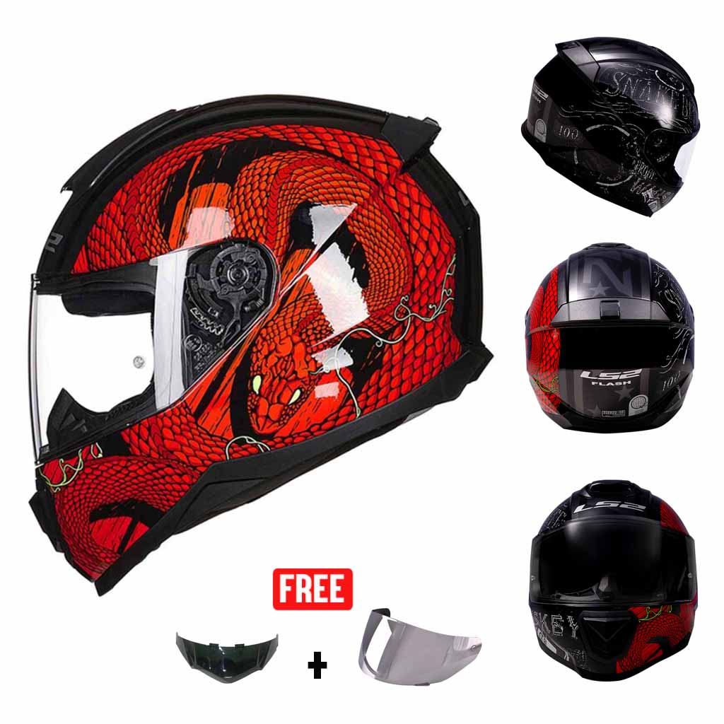 LS2 FF802 FLASH GRAPHICS FULL FACE HELMET