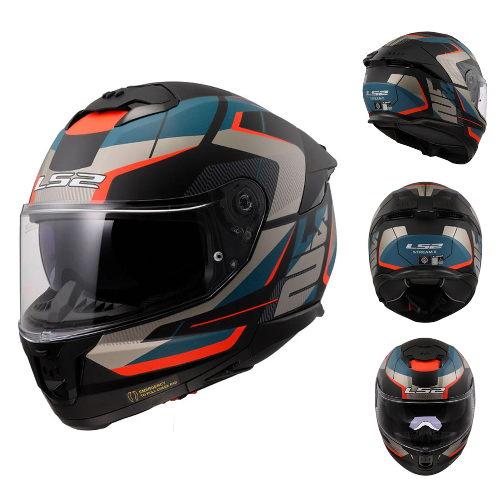 LS2 FF808 STREAM II GRAPHICS FULL FACE HELMET