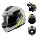 LS2 FF908 STROBE II MOTORCYCLE MODULAR HELMET