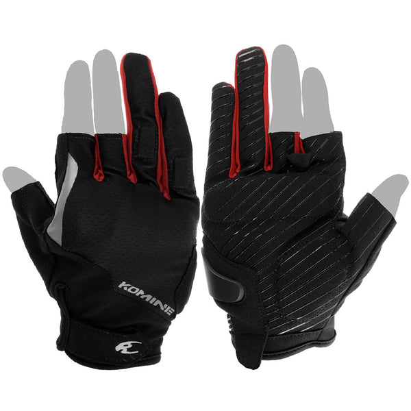 KOMINE GK-2603 PROTECT 3 FINGERLESS MESH GLOVES