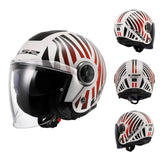 LS2 OF620 CLASSY GRAPHICS OPEN FACE HELMET