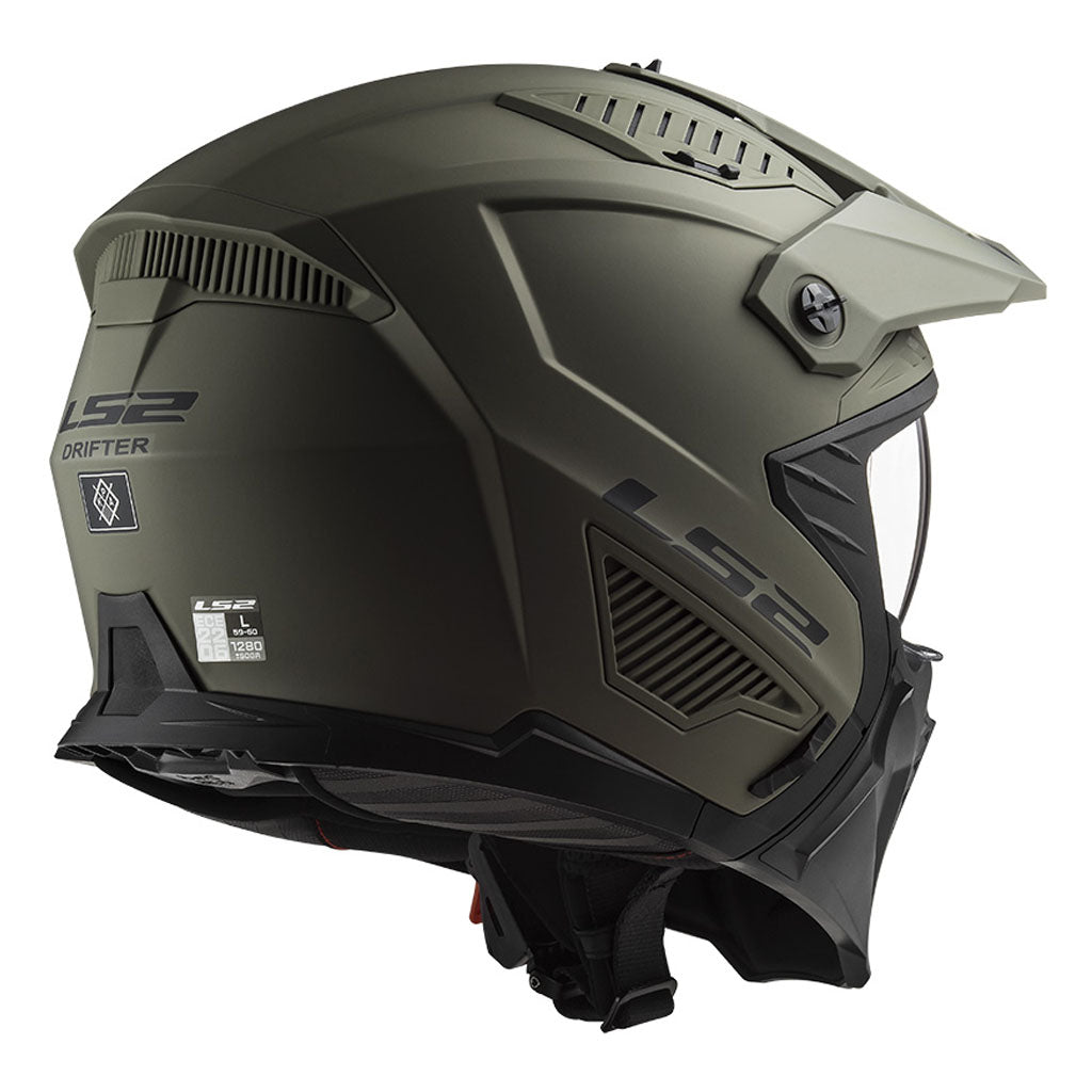 LS2 OF606 DRIFTER MOTORCYCLE OPEN FACE HELMET