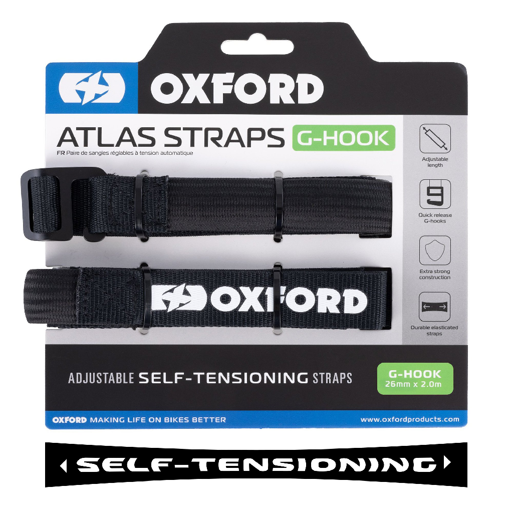 OXFORD ATLAS STRAPS-G HOOK MOTORCYCLE ACCESSORIES