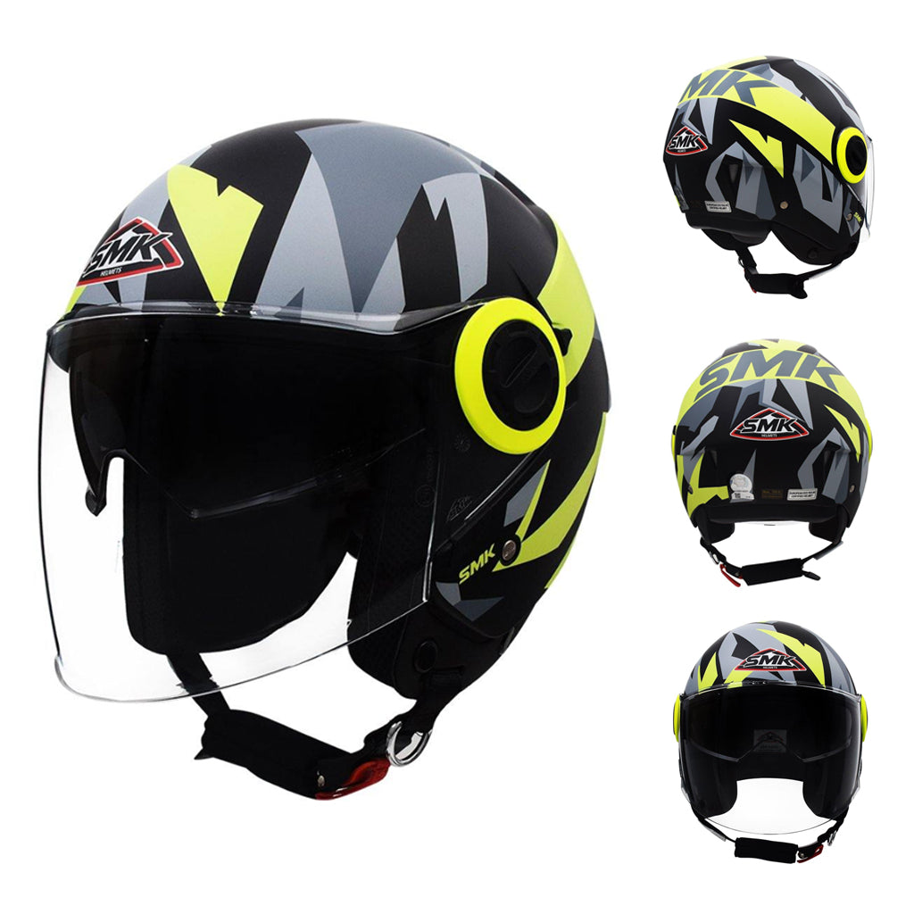 SMK COOPER MOTORCYCLE OPEN FACE HELMET