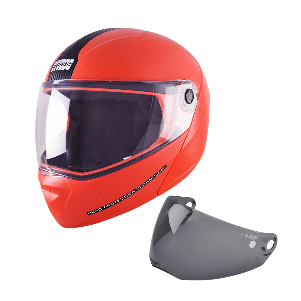 Studds helmet 2024 ninja red